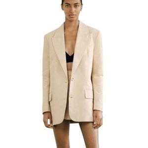 Zara oversized beige blazer